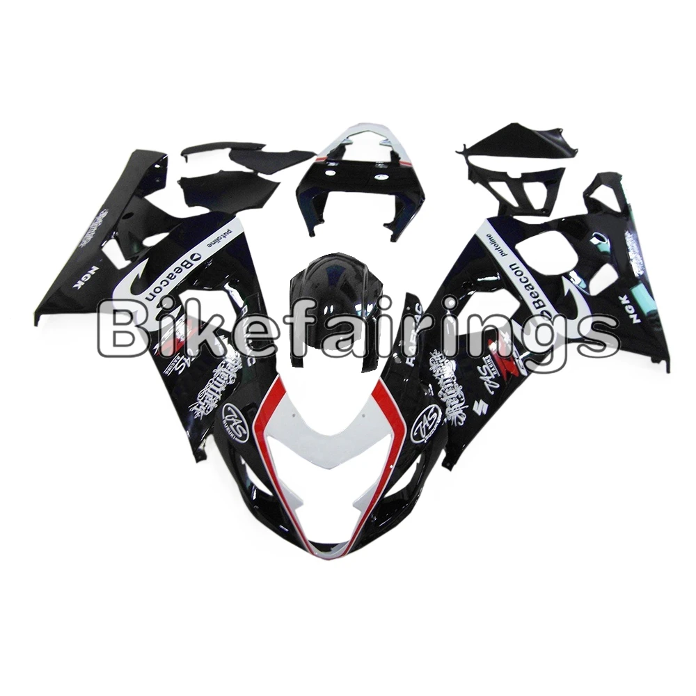 

White and Black Motorbike Body Frames For Suzuki GSXR600 GSXR750 K4 2004 2005 GSXR600-750 04 05 ABS Plastic Motorcycle Cowlings
