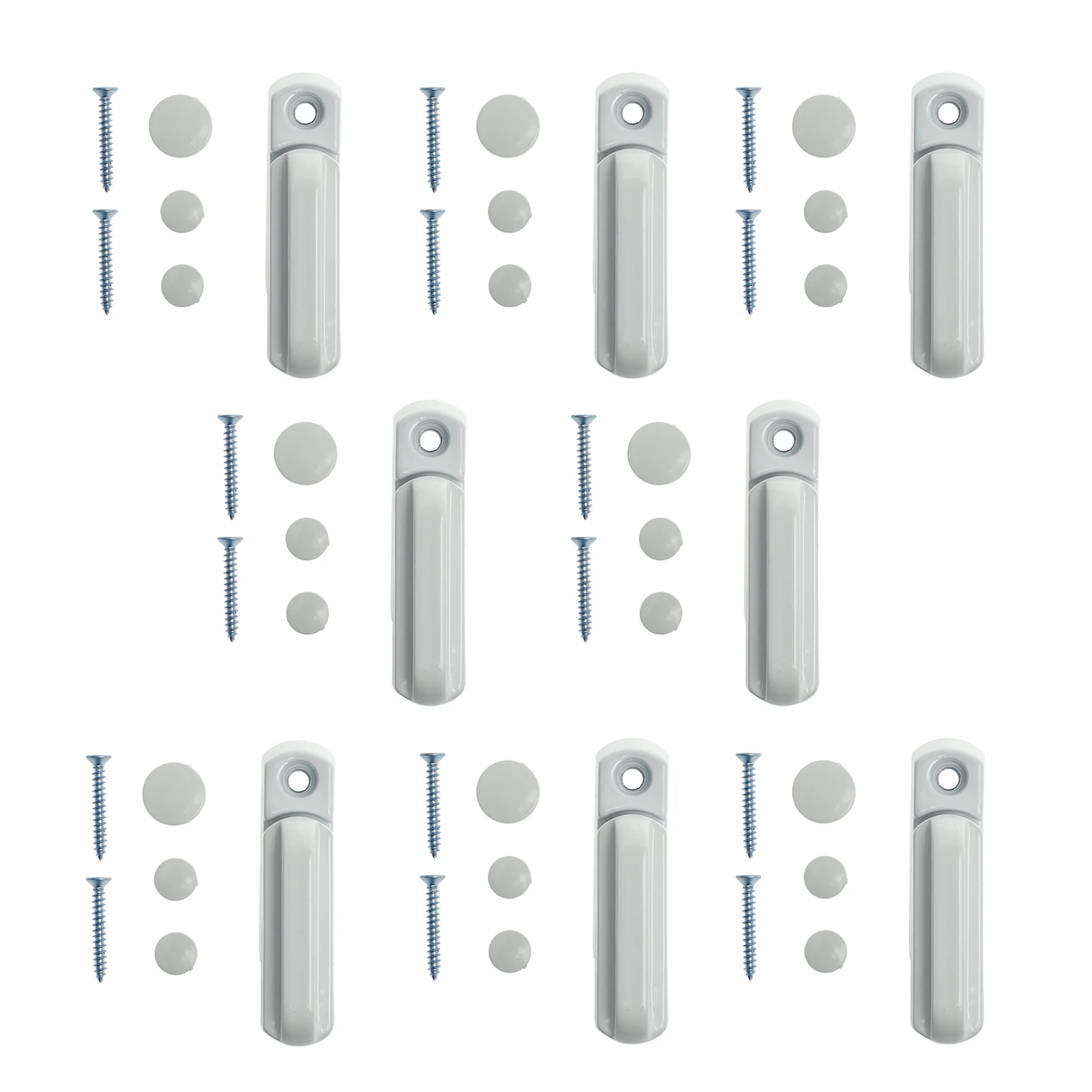 Neoteck 8 шт. заглушка створки белая дверь из НПВХ замок для домашней безопасности