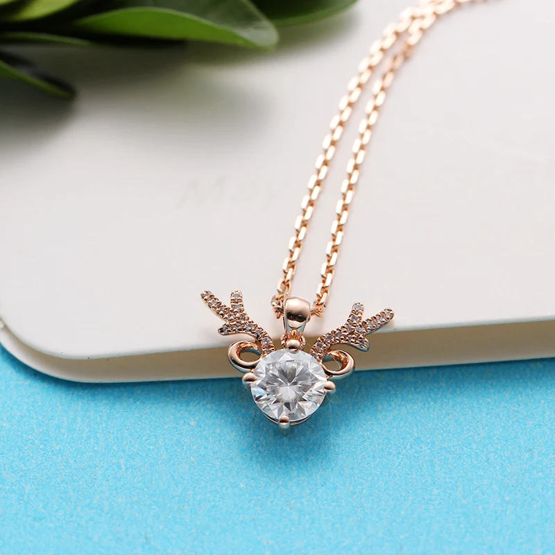 Ожерелье с бриллиантовой подвеской для женщин 0 5 карата VVS Charles Colvard Forever One