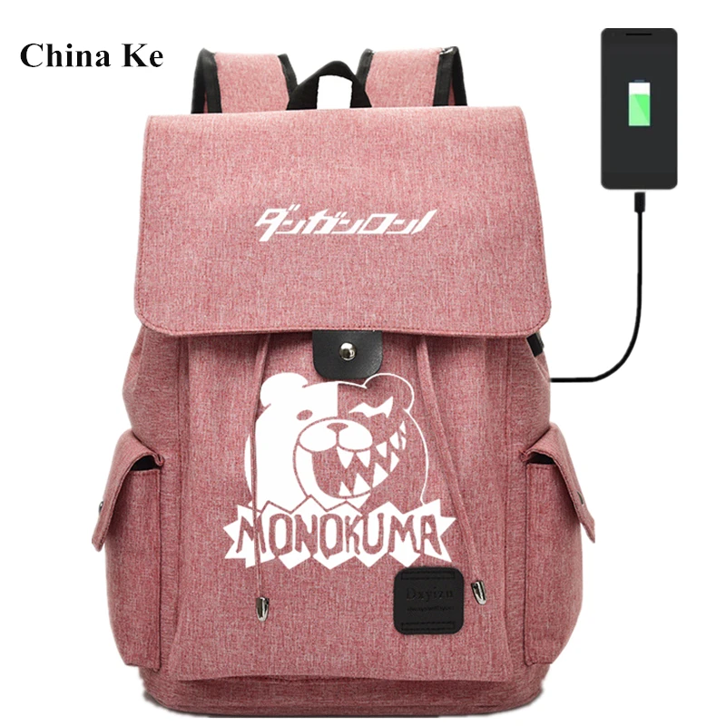 Рюкзак на молнии с USB-портом для школьников и студентов | Багаж сумки