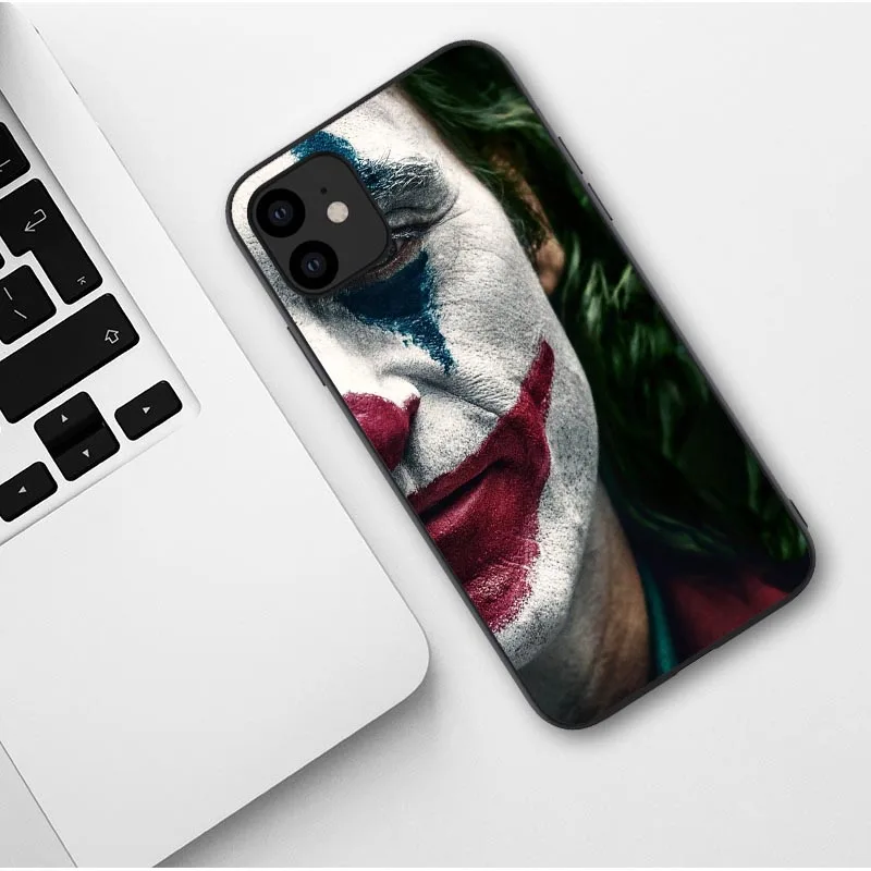 TPU Чехол Joker Horror Movie Joaquin Phoenix для iPhone 11 Pro Max X 7 8 Plus XR XS MAX Black - Цвет: TPU