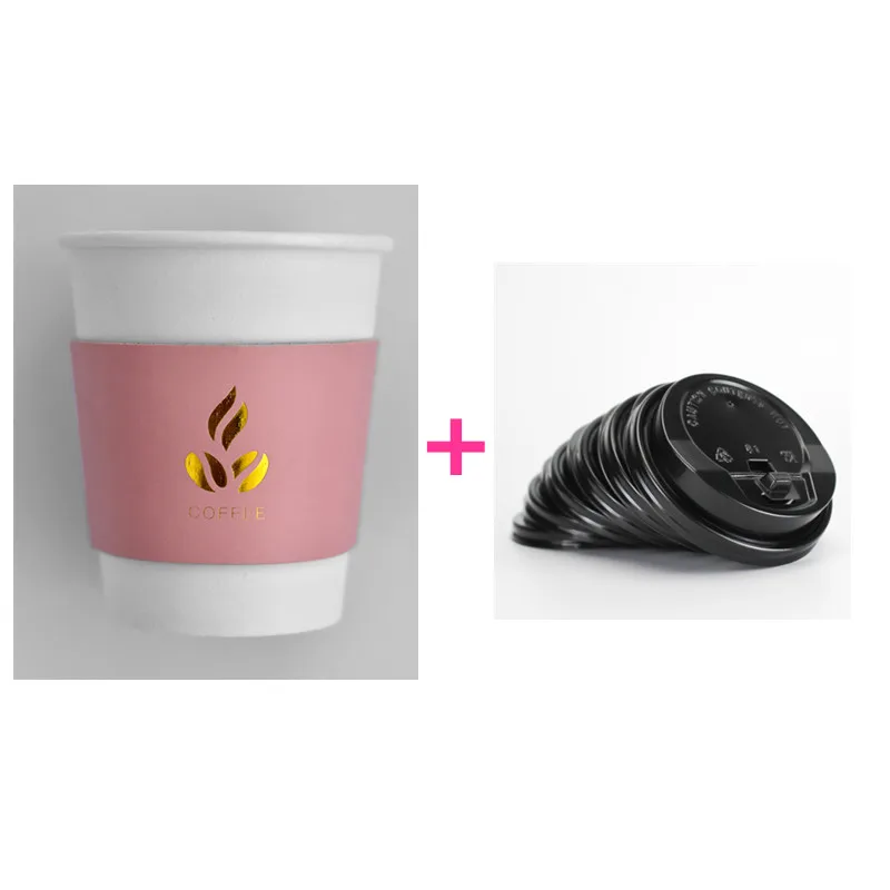 cup lid sleeve 50 шт. креативные вечерние бумажные стаканчики для кофе, чашки для послеобеденного чая tnti-горячий молочный чай, упаковочные чашки - Цвет: cup lid sleeve