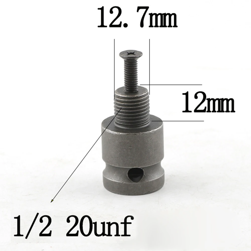 

20 24unf Professional Durable Drilling Conversion High Hardness Practical Iron Structure Impact Wrench Use Drill Chuck Adapter