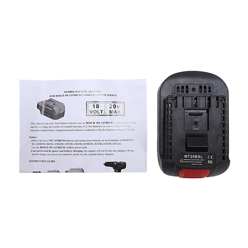 MT20BSL литий-ионный аккумулятор конвертер адаптер для Makita 18 в BL1830 BL1860 BL1850 BL1840 BL1820 используется для Bosch 18 в инструмент