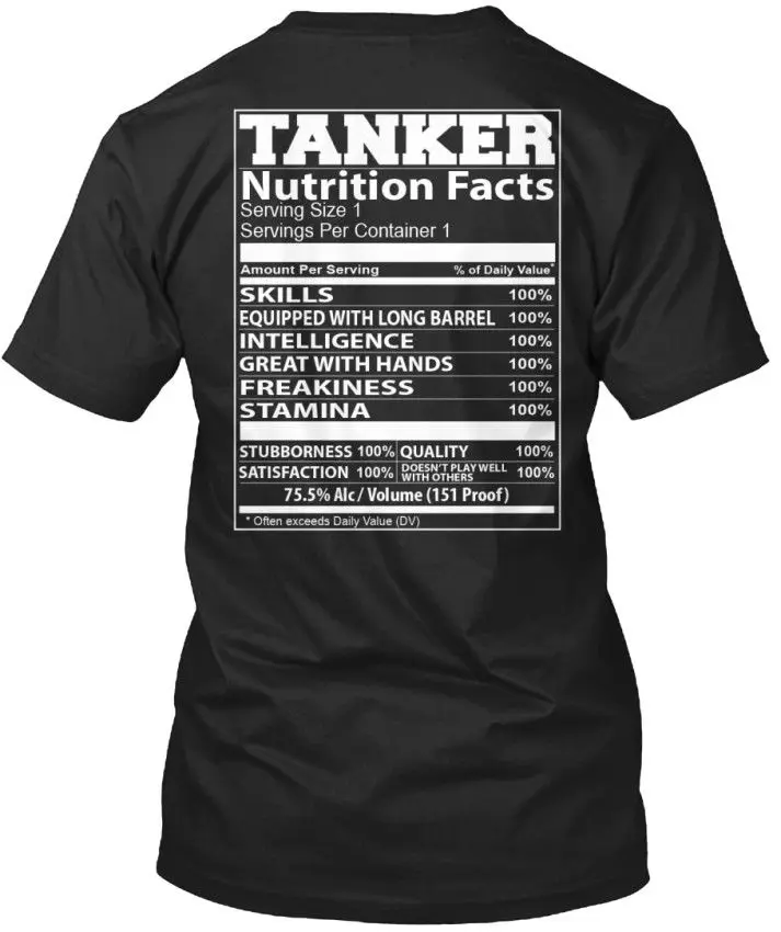 

Er Nutrition Facts - Tanker Serving Size 1 Per Container Stylisches 2019 High Quality Cotton Casual Brand Movie Tee Shirt
