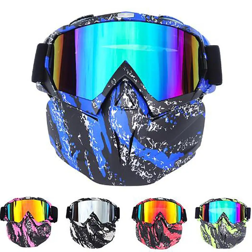 Ветрозащитный мотоциклетный шлем маска очки Съемная езда ПК для мотоциклистов |