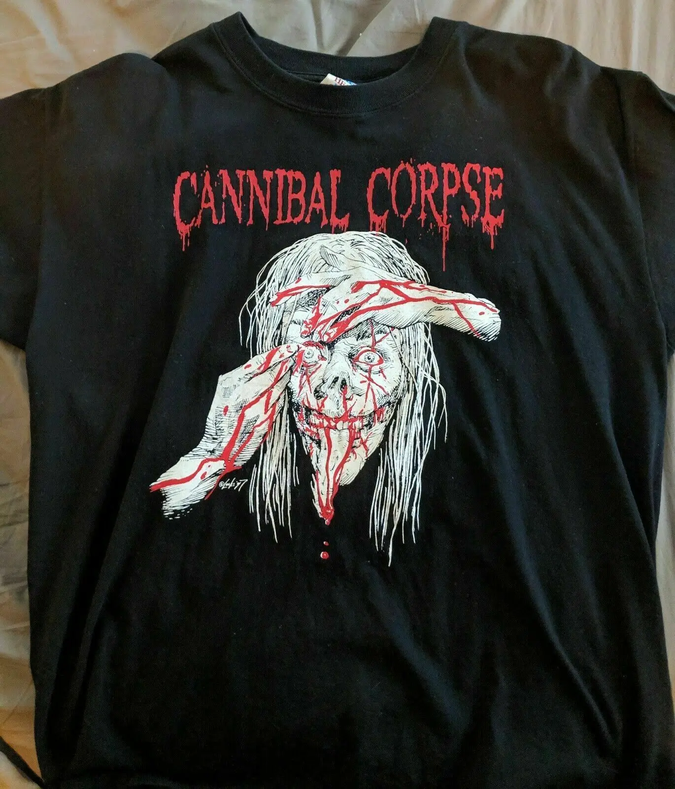 Ночная одежда CANNIBAL CORPSE изуродованный металл смерти рубашка Размер Reprint zz Новая