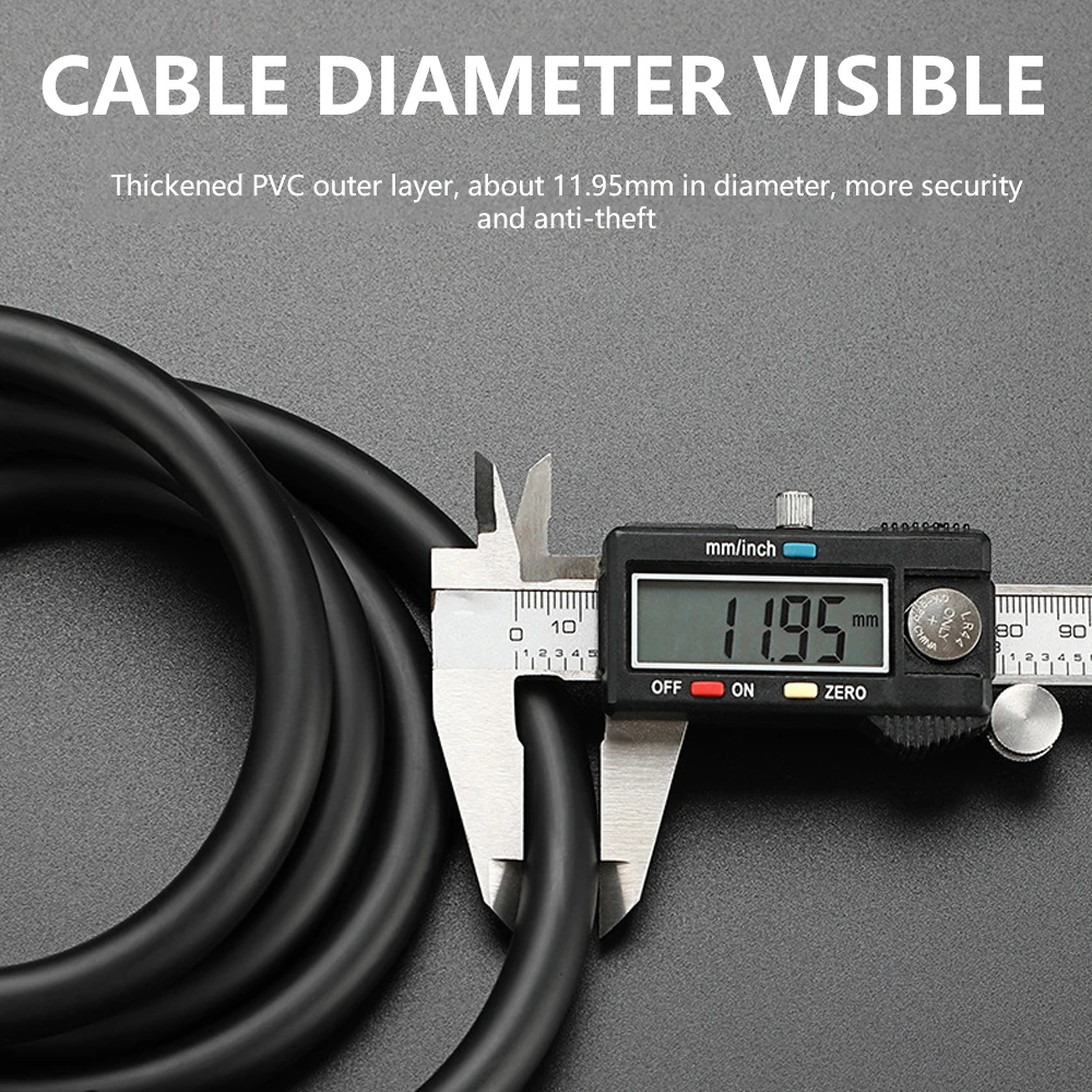 

Bike Lock Anti Theft 4 Digit Password Zinc Alloy Core With Light PVC Steel Cabe Code Lock For Mountain Road Bicycle Accessories