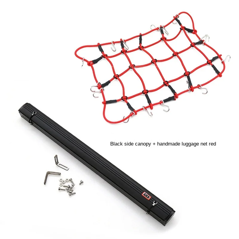 

SCX10 1/10 D90 RC Car Roof Side Canopy Luggage Rack and Luggage Net