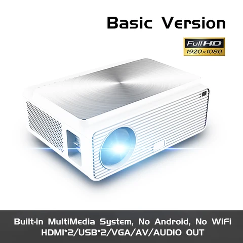 Проектор ALSTON Q9 Full HD 1080p, 4k, 6500 лм, совместим с USB, AV, VGA, H96 MAX, с подарком
