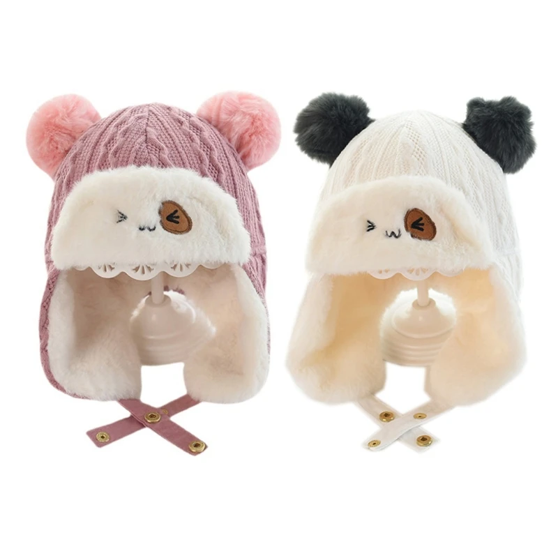 

Velvet Lei Feng Cap Baby Winter Warm Ear Protection Hat 46-51cm Hat Circumference Baby Warm Beanie Cap