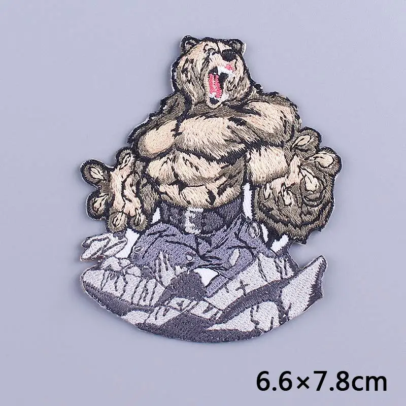 Diy панк череп патчи утюгом нашивки на одежду Скелет значки полосы патч вышитые