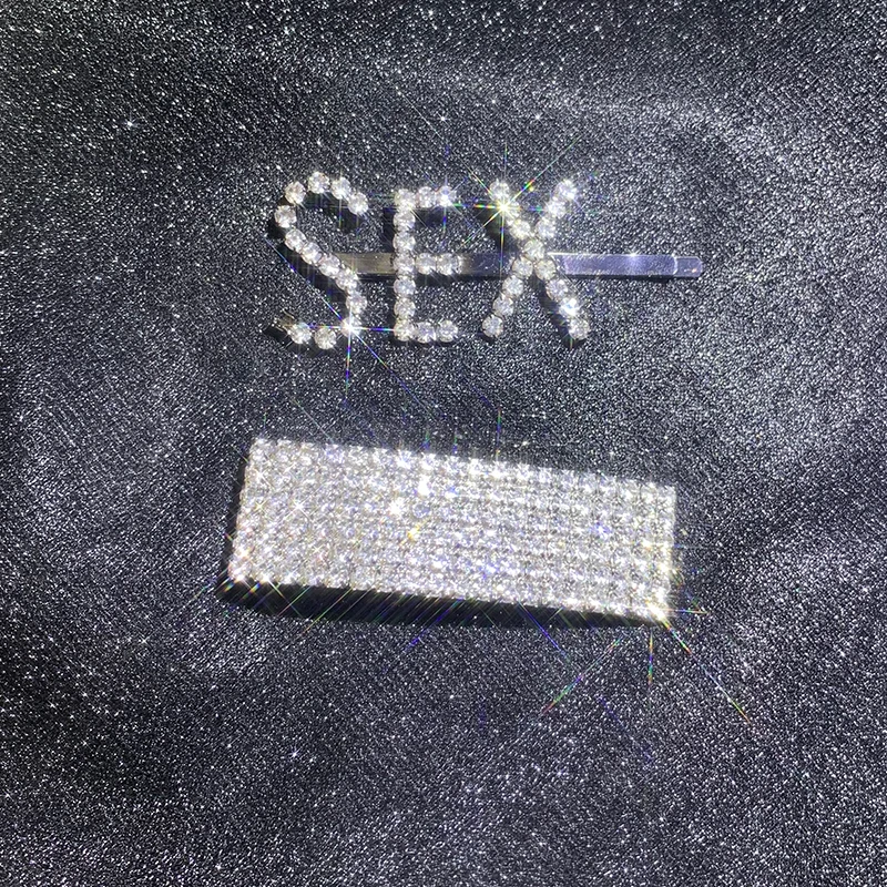 Светильник роскошные ювелирные изделия из чистого с буквами заколки клип в