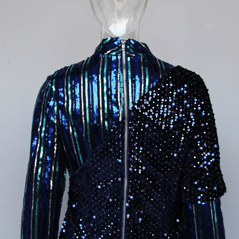 Женское асимметричное платье TWOTWINSTYLE весеннее водолазка с длинным рукавом и