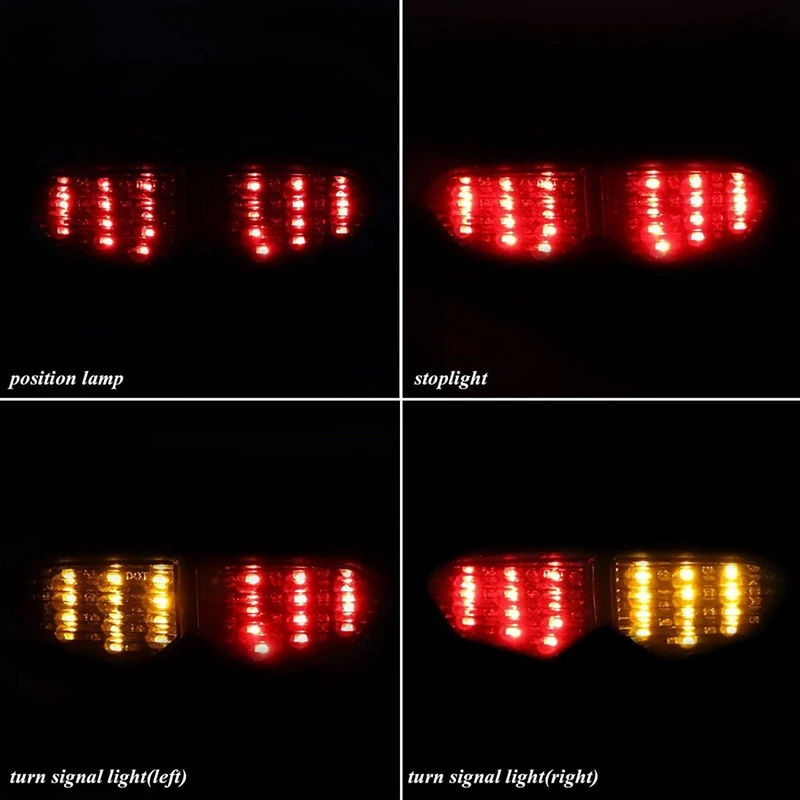 

Motorcycle LED Taillight Rear Brake Tail Light for Yamaha YZF R6 2003-2005 YZF R6S 2006-2008