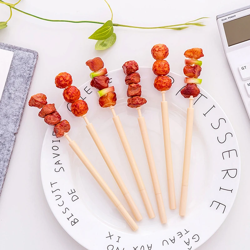 new Creative Ball Point Pen 0.7mm Meat Skewers Signature Primary School Supplies Cute Stationery 1 Pcs |