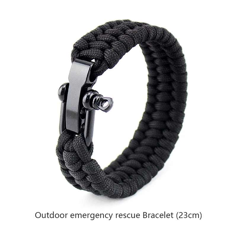 

23CM 20CM EDC Camping Hiking Paracord Emergency Tactical Survival Braided Rescue Umbrella Rope Outdoor Bracelets Parachute Cord