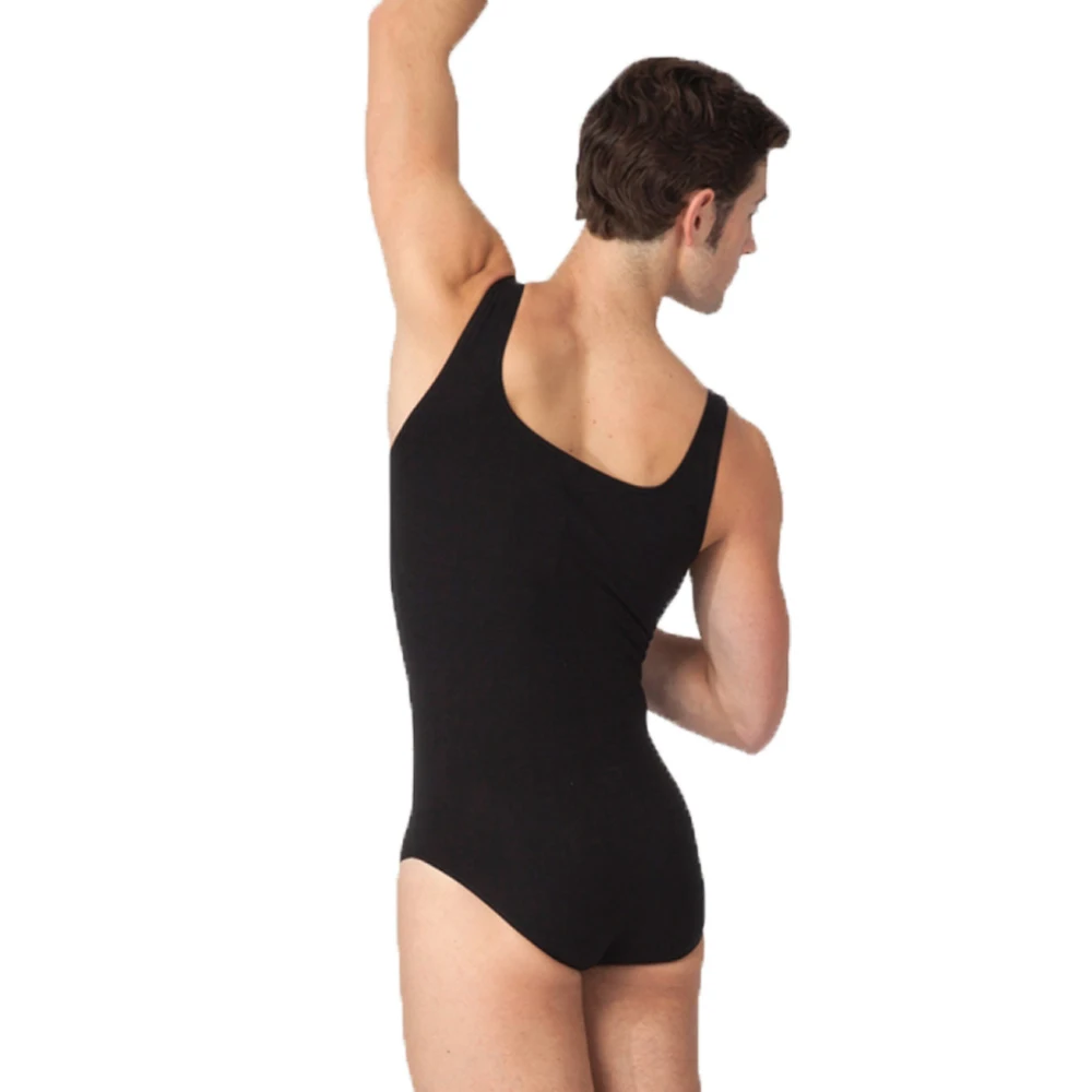 

Men One Piece Tank Biketard Adult Spandex Lycra Scoop Neck Sleeveless Ballet Unitards Gymnastics Bodysuit Dancewear Boys