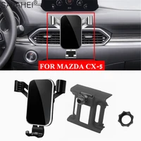 newly style decoration car cell phone holder air vent stand clip mount for mazda cx 5 cx5 2017 2018 2019 gps support accessories
