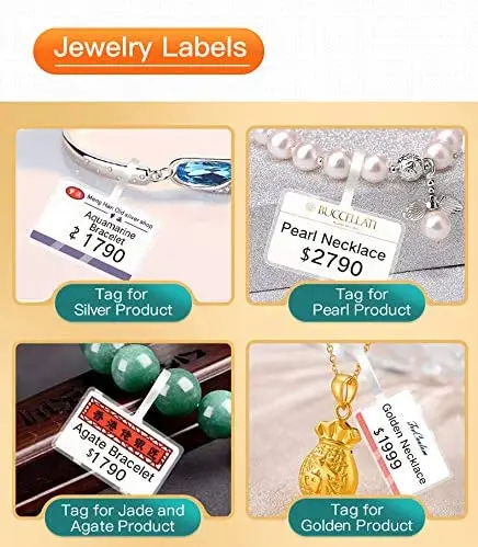 

Mini Thermal Label Printer, Portable Handheld Sticker Print Machine, Bluetooth Label Maker Machine (Red)