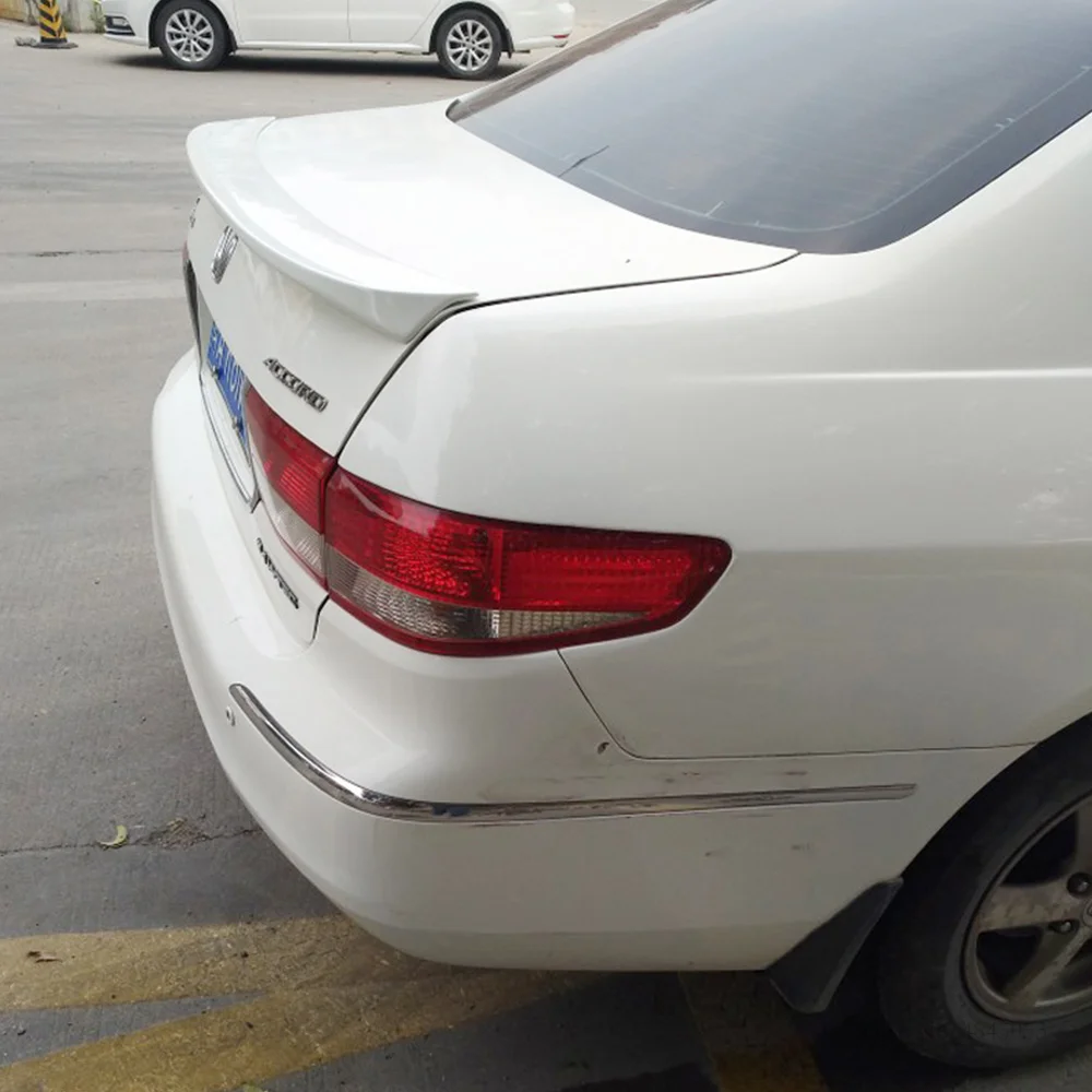 Подходит для Honda Accord 2003 2004 2005 2006 2007 ABS пластик черный спойлер задний багажник