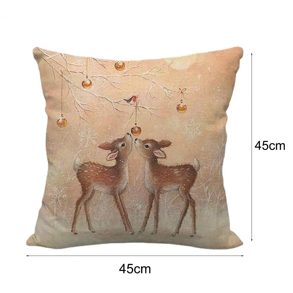 1 шт. Рождественская подушка чехол мультяшный олень снеговик узоры украшения