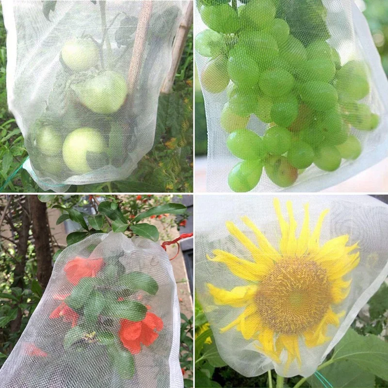 

CSS 100 Pieces of Fruit Protection Bag, Insect Mosquito Net Barrier Bag, Garden Plant, Flower, Fruit Protection Bag, Net Bag