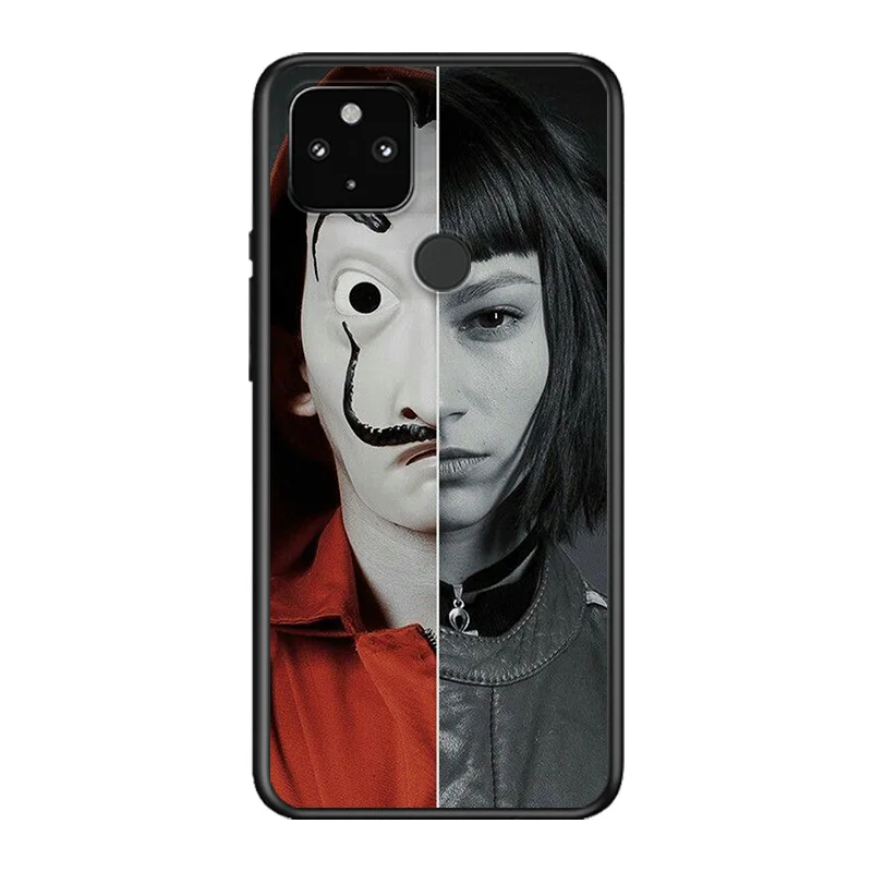 

Spain TV Money Heist House of Paper Soft TPU Silicone Black Cover For Google Pixel 5 4A 5G 4 XL Phone Case