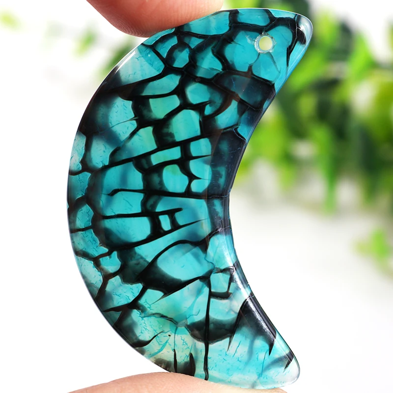Натуральные Синие Агаты ювелирные изделия подвеска несколько форм каменные