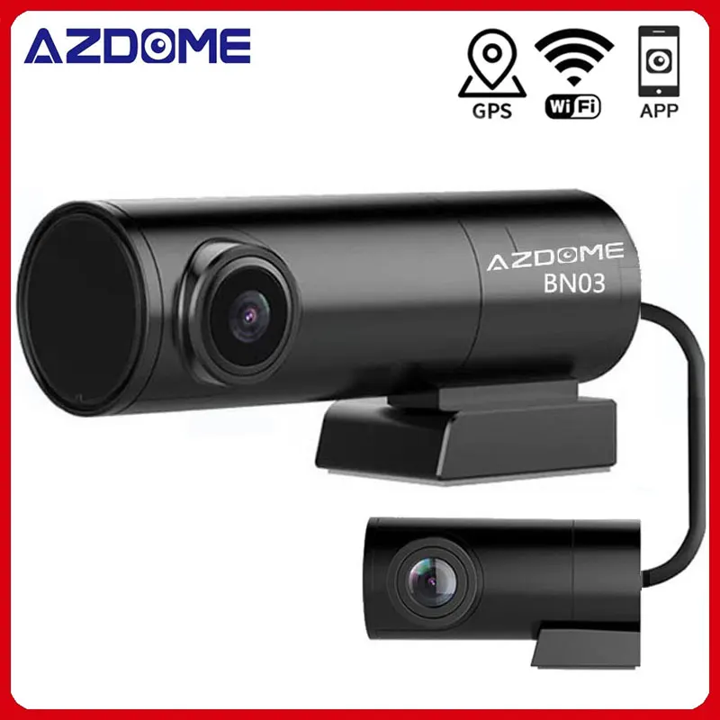 Видеорегистратор 2K WIFI 1440P 2 камеры GPS ночное видение монитор парковки | Автомобили