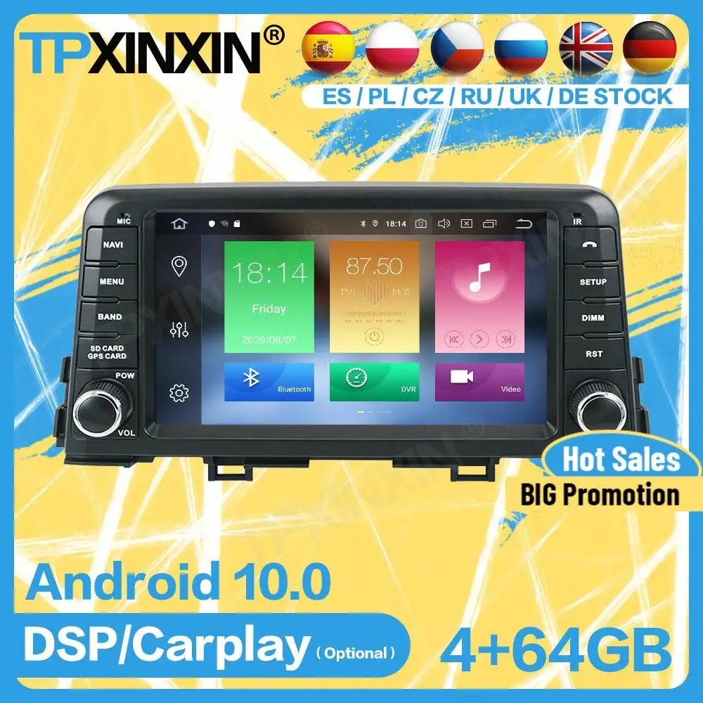 

Автомагнитола 2 Din, стерео, экран управления, приемник Android для KIA MORNING 2016 2017 2018, GPS-плеер, навигация, автомобильное аудиоустройство
