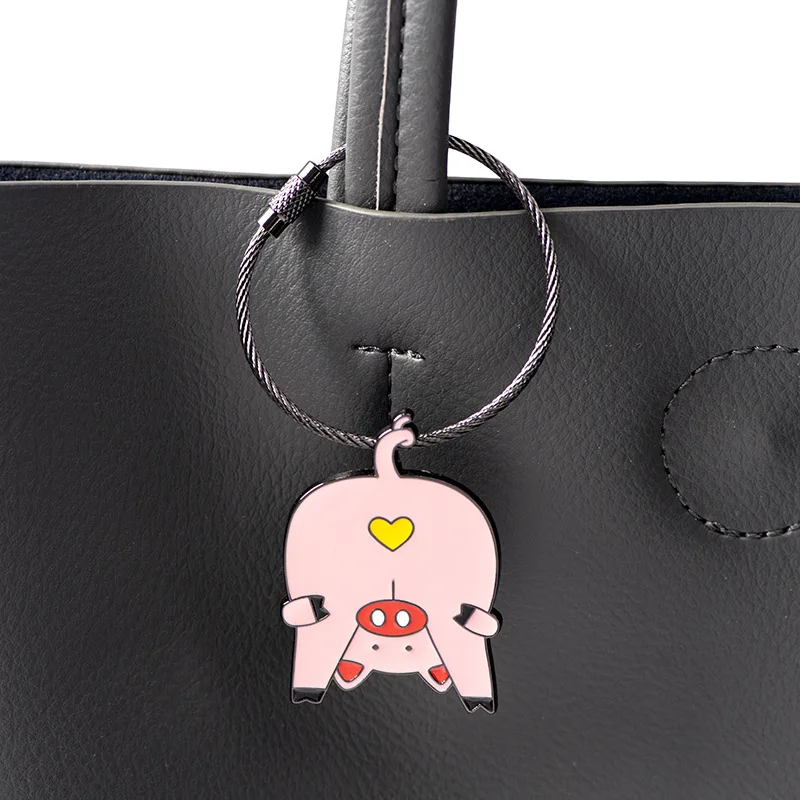 Животное цепочка для ключей женский ins прекрасный чистый красный простые