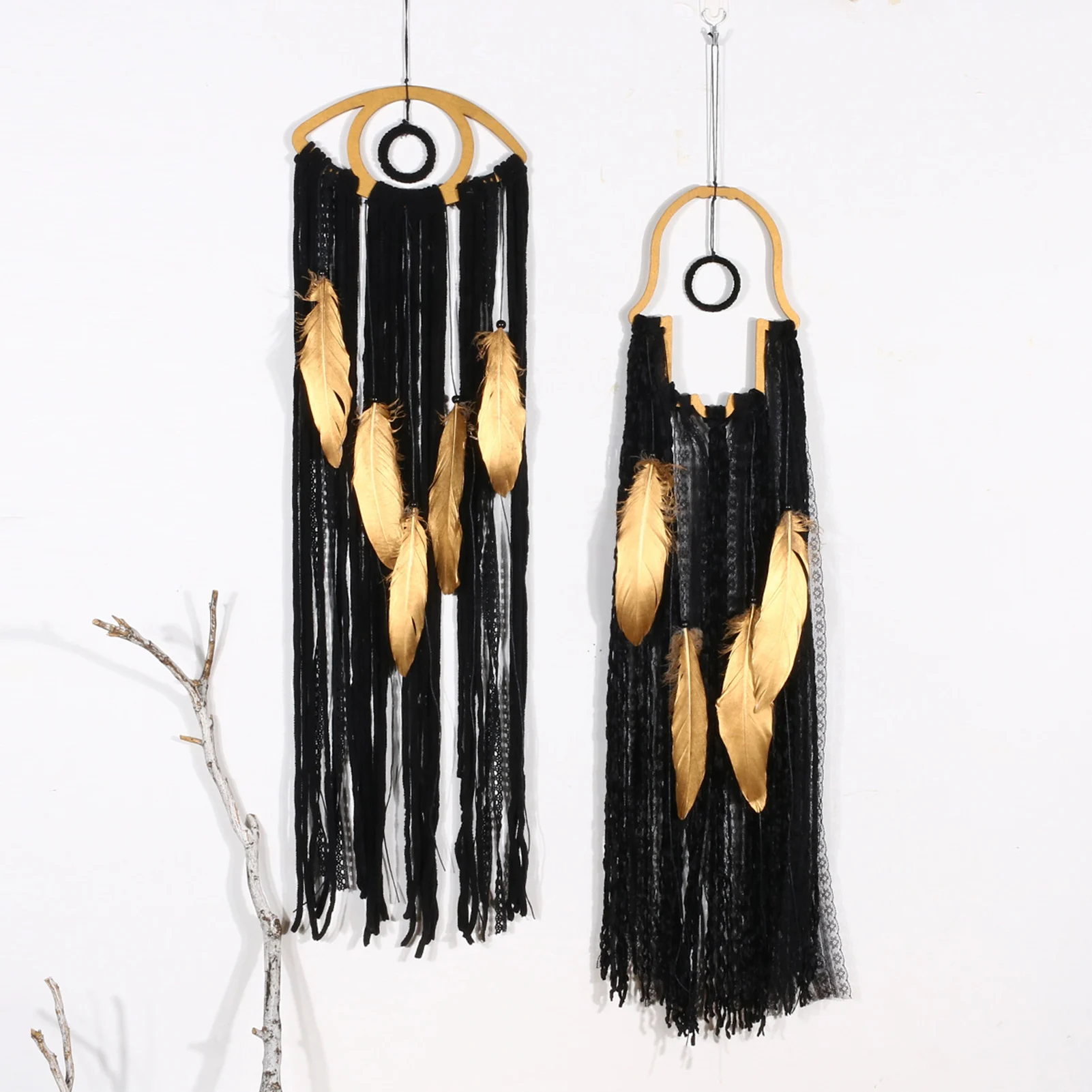 

70CM Cotton Feather Dream Catcher Pendant Wall Hanging Ins Ornaments Handicraft Home Wall Art Decoration Wind Chime Gift DH