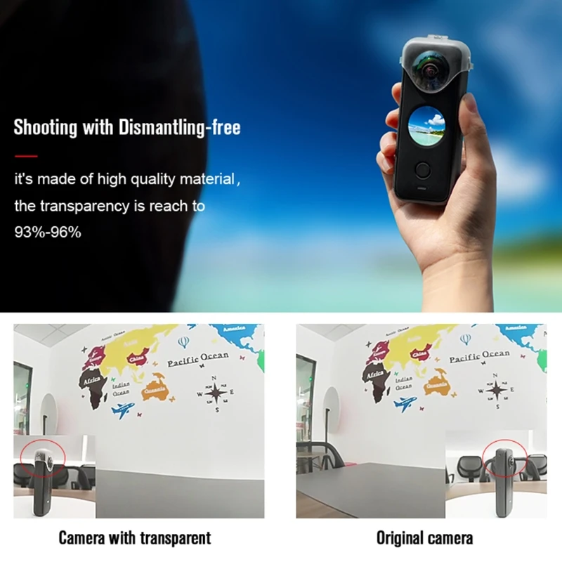 2021 New Compatible with Insta one x2 Lens Hood Anti-cratch Protector Dust Protective Anti-slip Cover Stabilizer Accessories