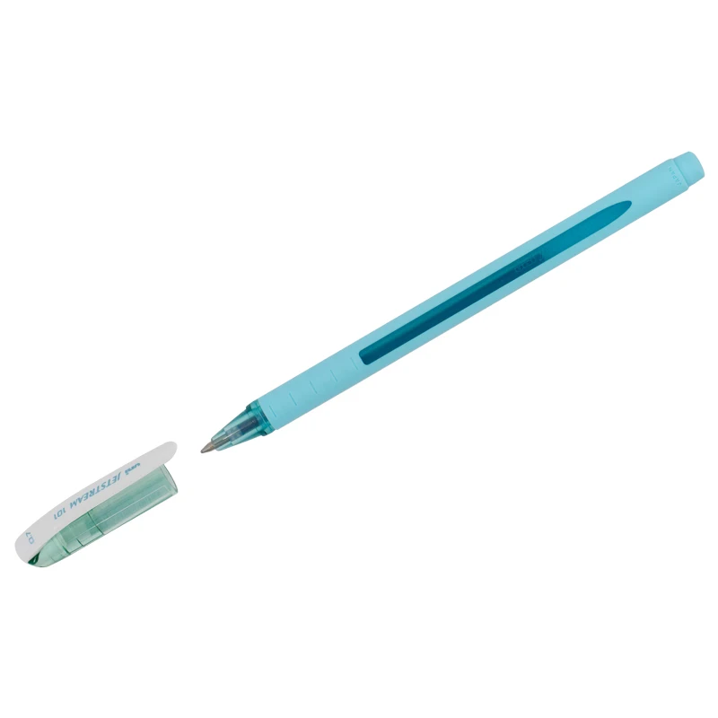 Ручка шариковая uni &quotjetstream sx 101 07fl&quot синяя 0 7 мм грип бирюзовый корпус| |