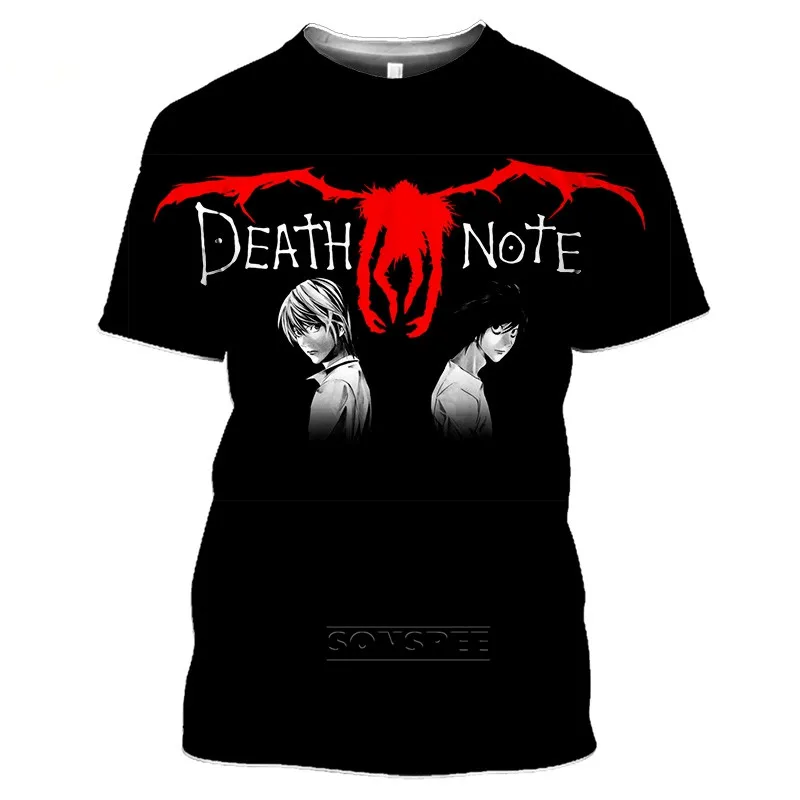 

Death Note Anime T Shirt Clothes Tops Camisetas Manga For Men Ropa Hombre Clothing Homme Tee Camisa Masculina Verano Roupas