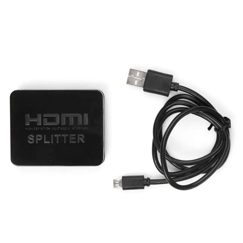 

H052 1 комплект полный 4K разделитель 1X2 3D 1080P 2 порта ретранслятор усилитель концентратор устройство