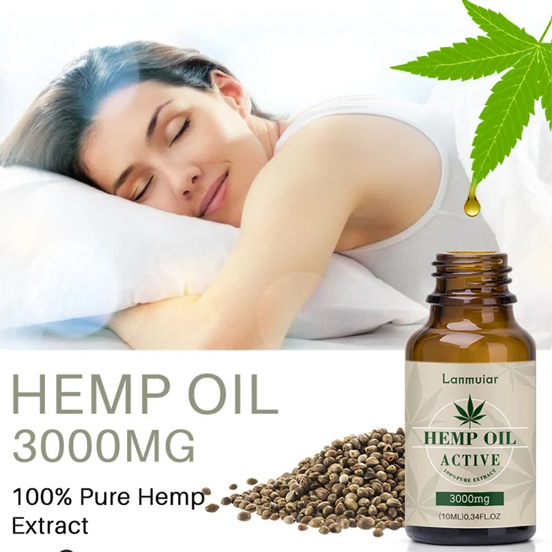 

Natural Hemp Seed Oil Massage Essential Oil HEMP OIL Relieves Pressure Pain and Improves Sleep Body Relax Skin Care Body Oil