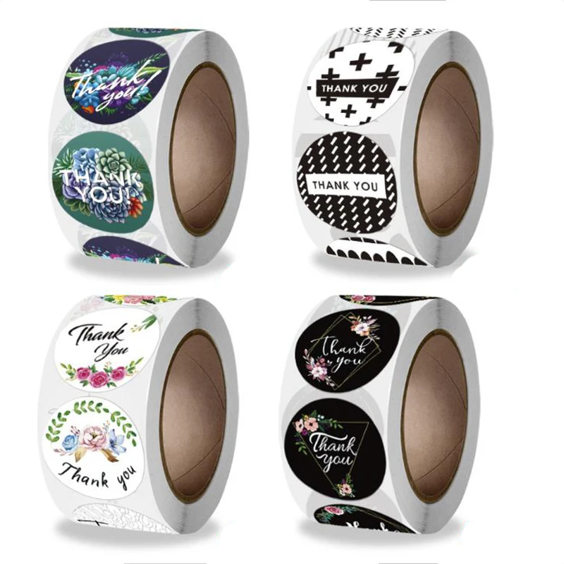 

Наклейки в стиле мозаики «Thank You», 50/500 шт.