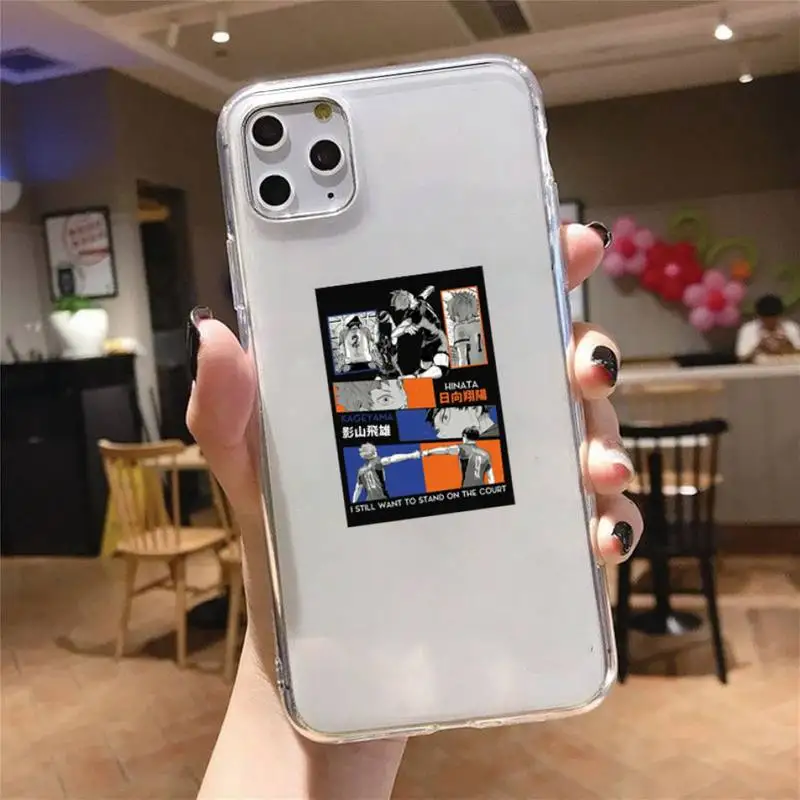 

Oya Oya Oya Haikyuu Love Volleyball Phone Case Transparent soft For iphone 5 5s 5c se 6 6s 7 8 11 12 plus mini x xs xr pro max