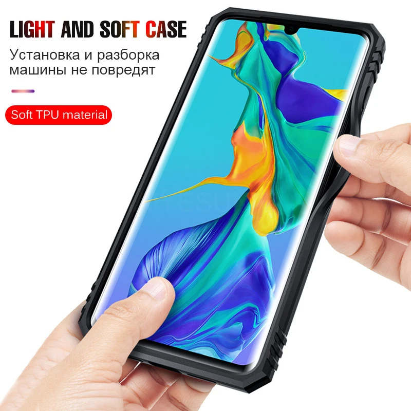 Роскошный автомобильный держатель металлический Magentic чехол для Huawei P30 Mate 20 30 Pro