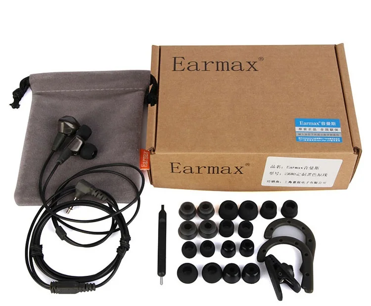 Наушники- вкладыши Earmax ER80 - Цвет: black
