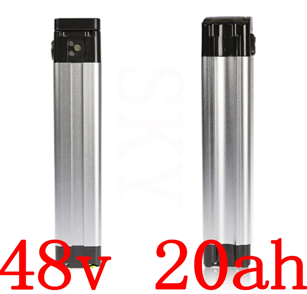 

48V 18650 Silver Fish Battery 48V 20Ah 18Ah 15Ah 13Ah 12Ah 10Ah Electric Bike Lithium Batteri 48V 500W 750W 1000W eBbike Battery