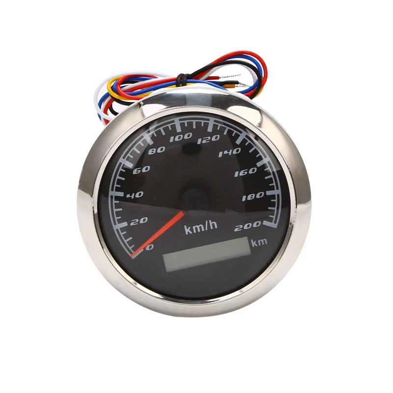 85mm GPS Marine Tachometer Speedometer 12V / 24V with Red Backlight Odometer for Cars Motorcycles and Boats |