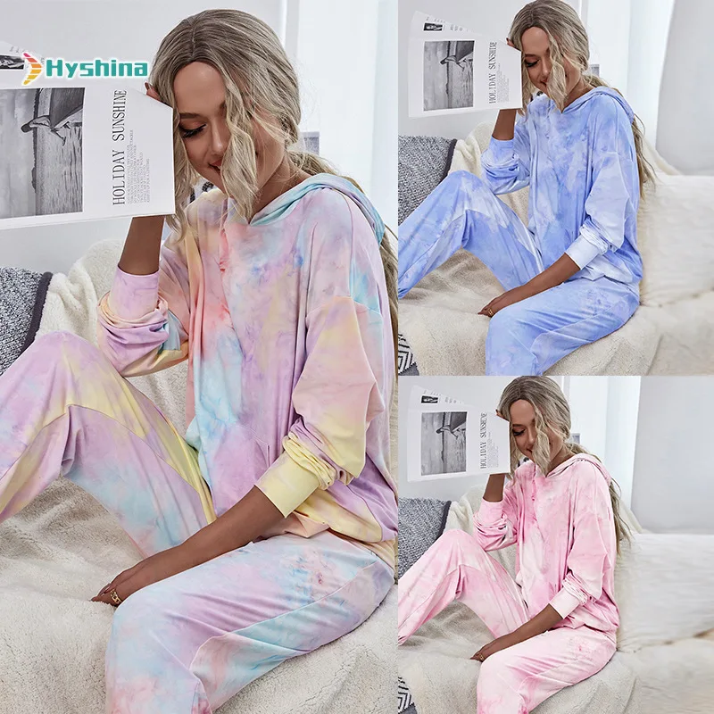 

New Round Neck Long Sleeve Leisure Fashion Pants Home Fashion Leisure Suit Pajamas