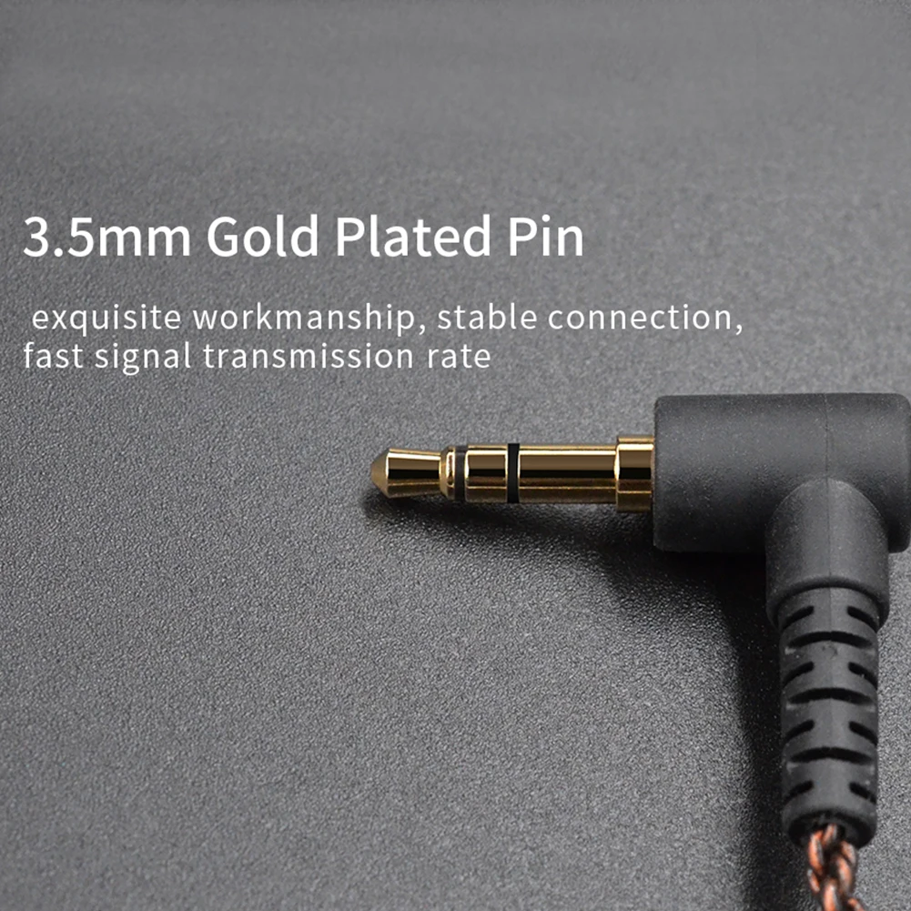 Витой из бескислородной меди аудио кабель для CCA плотным верхним ворсом KZ Hi-Fi