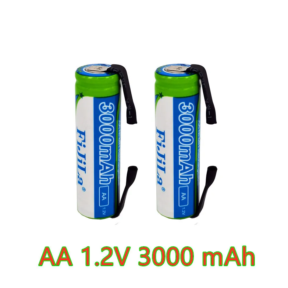 4-20 PCS New AA Rechargeable Battery 1.2 V 3000mAh NiMH 14430 with Solder Pins for DIY Electric Razor Toothbrush Toys | Электроника