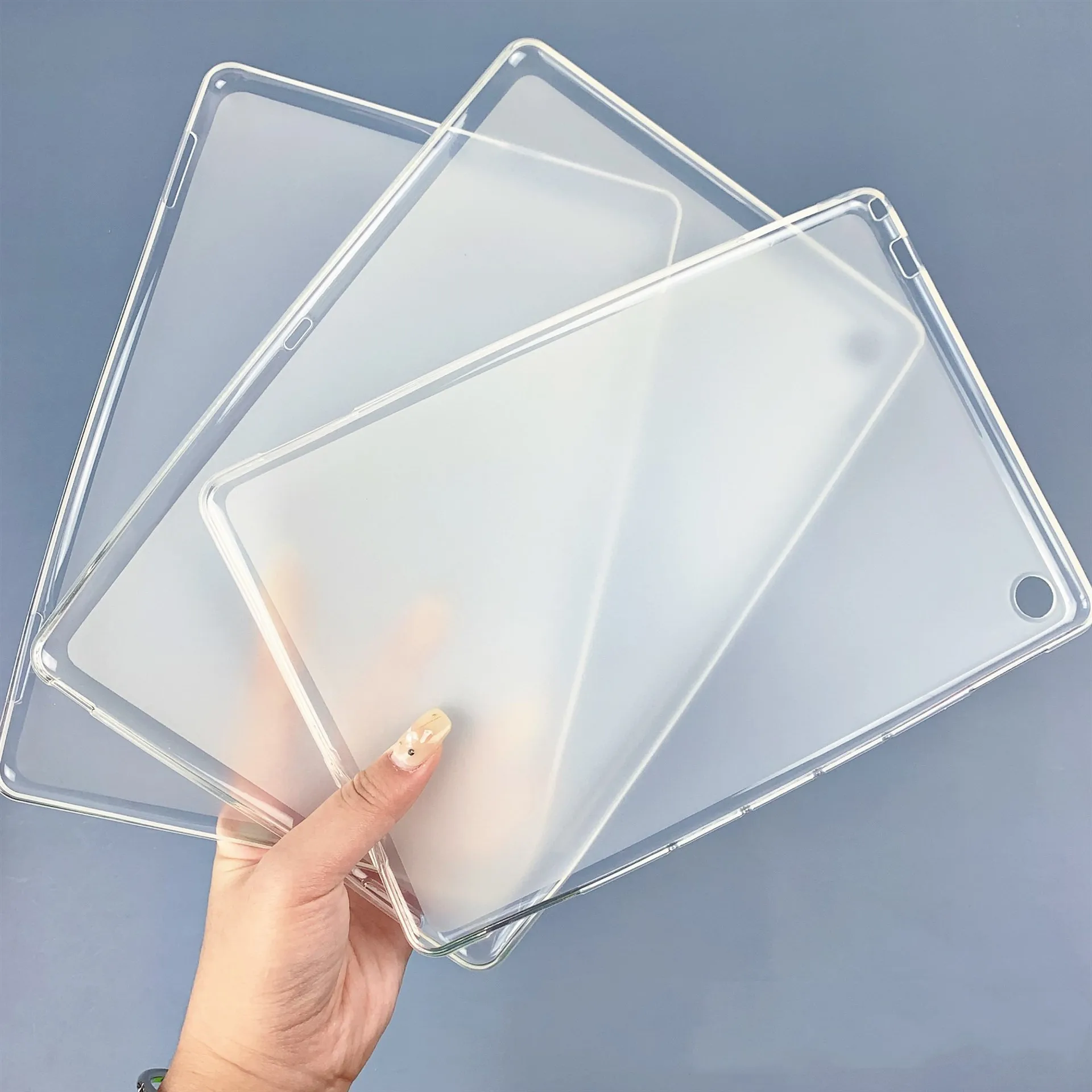 

Soft Silicone TPU Matte Tablet Case For iPad Pro 11 2020 2018 10.9 Mini 456 Back Cover Accessories for iPad 9.7 Air 3 2 Pro 10.5