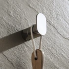 Вешалка для полотенец из нержавеющей стали, овальная настенная вешалка, аксессуары для халата