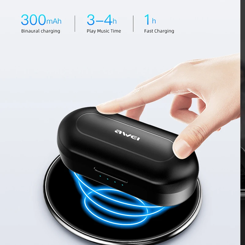 Newset AWEI T10C TWS беспроводные bluetooth-наушники auriculares Bluetooth inalambrico, гарнитура с управлением, гарнитура для xiaomi